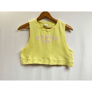 Zara Girls San Diego USA Sleeveless Cropped Top Yellow Size 10